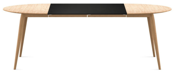 PLAYdinner Round Dining Table - Extendable - Bruunmunch - Tables - White Oiled Oak - 2 MDF Plates - HORNE
