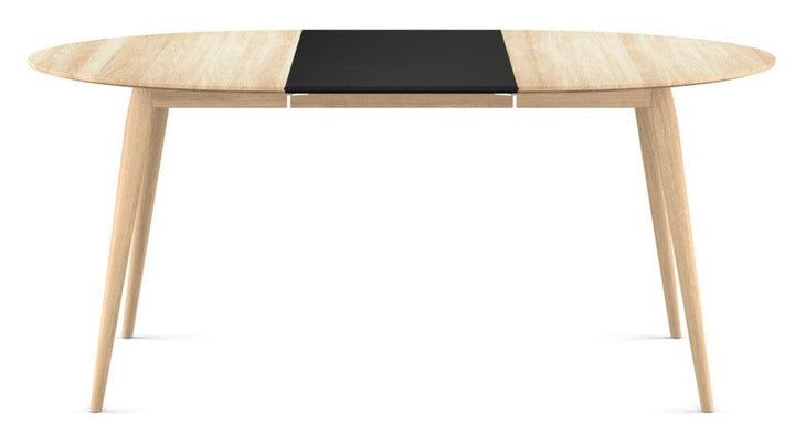 PLAYdinner Round Dining Table - Extendable - Bruunmunch - Tables - Soaped Oak - 1 MDF Plate - HORNE