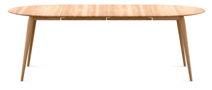 PLAYdinner Round Dining Table - Extendable - Bruunmunch - Tables - Natural Oil - 2 Solid Wood Plates - HORNE