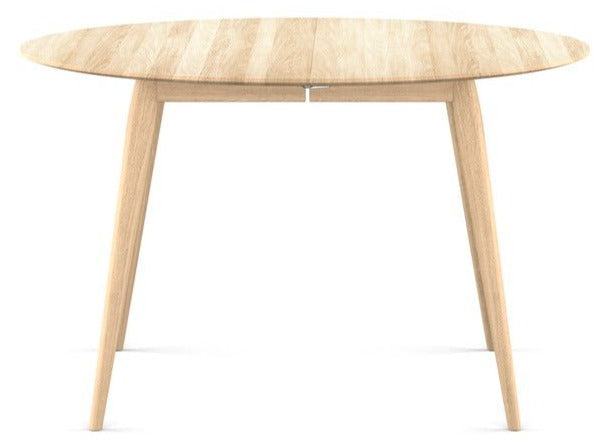PLAYdinner Round Dining Table - Extendable - Bruunmunch - Tables - Soaped Oak - No Plates - HORNE