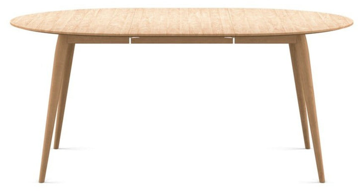 PLAYdinner Round Dining Table - Extendable - Bruunmunch - Tables - White Oiled Oak - 1 Solid Wood Plate - HORNE