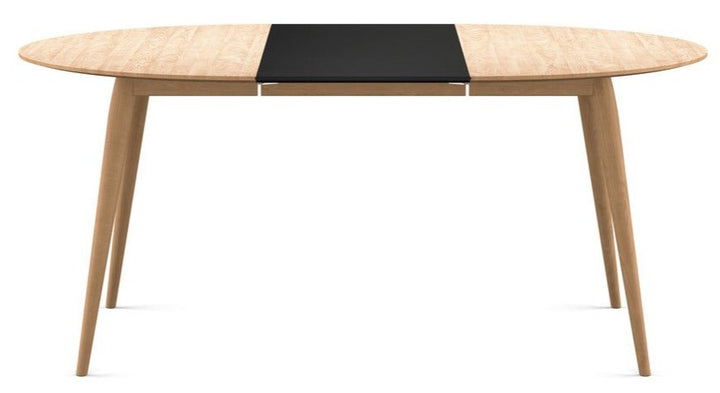 PLAYdinner Round Dining Table - Extendable - Bruunmunch - Tables - White Oiled Oak - 1 MDF Plate - HORNE
