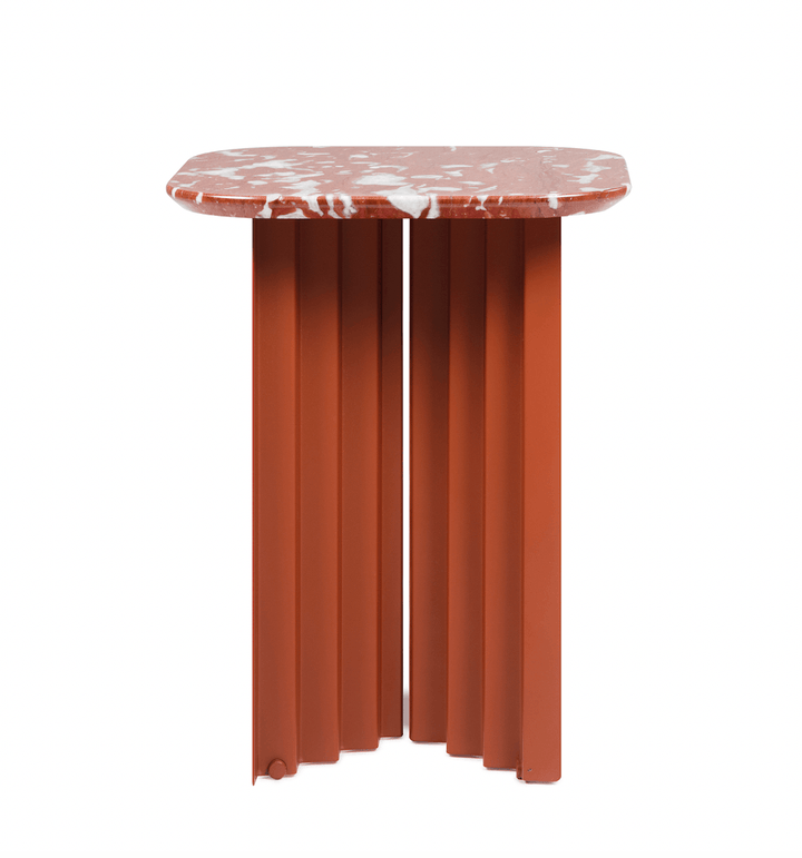 Plec Rectangular Coffee Table - Small - RS Barcelona - Tables + Desks - Red Francia Marble - HORNE