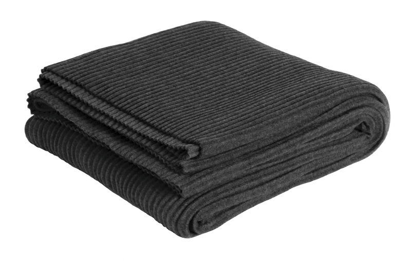 Pleece Throw - Design House Stockholm - Blankets + Throws + Pillows - Black - HORNE
