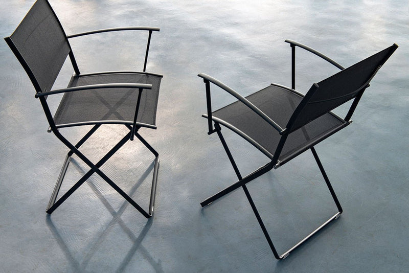 Plein Air Armchair - Stereo Fabric - Set of 2 - Fermob - Outdoor Furniture - Acapulco Blue - HORNE