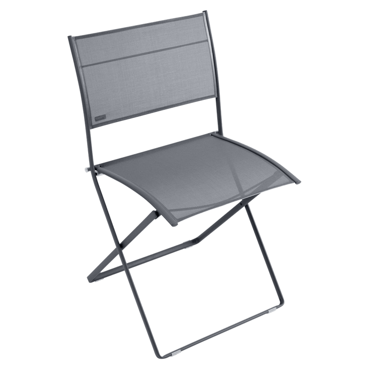 Plein Air Side Chair Stereo Fabric - Set of 2 - Fermob - Outdoor Furniture - Anthracite - HORNE