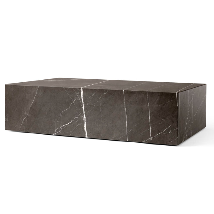 Plinth - Audo Copenhagen - Tables + Desks - Low - White Carrara Marble - HORNE