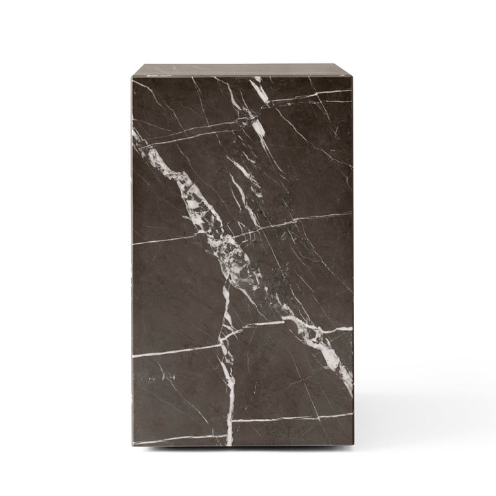 Plinth - Audo Copenhagen - Tables + Desks - Low - Grey Kendzo Marble - HORNE