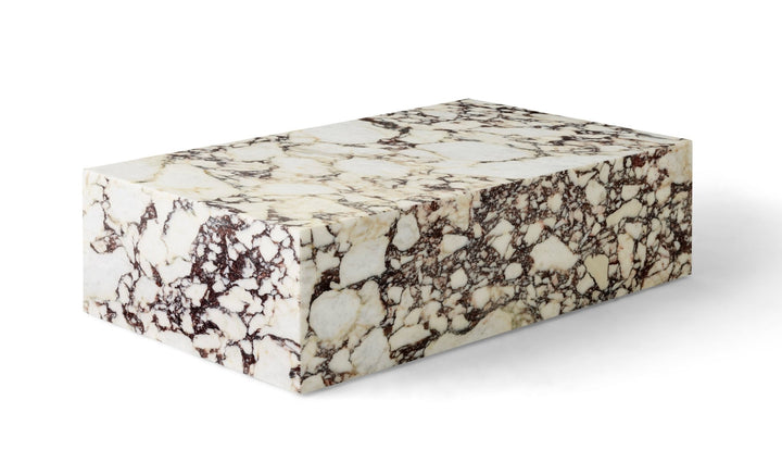 Plinth - Audo Copenhagen - Tables + Desks - Low - Grey Kendzo Marble - HORNE