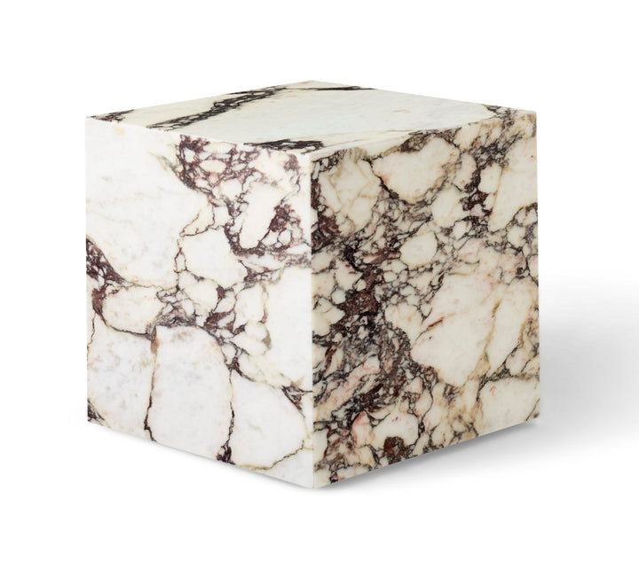 Plinth - Audo Copenhagen - Tables + Desks - Cubic - Calacatta Viola Marble - HORNE