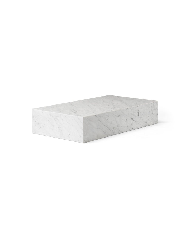 Plinth - Audo Copenhagen - Tables + Desks - Tall - Calacatta Viola Marble - HORNE
