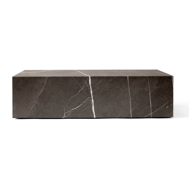 Plinth - Audo Copenhagen - Tables + Desks - Low - Grey Kendzo Marble - HORNE