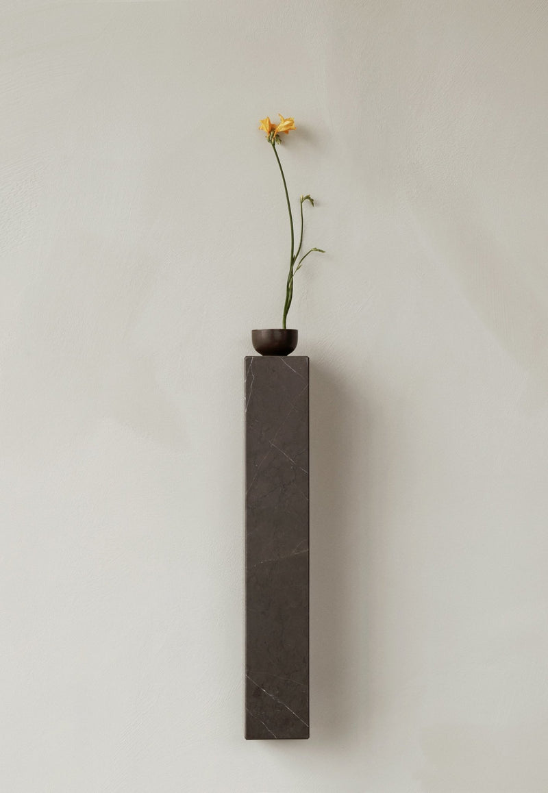 Plinth Shelf - Audo Copenhagen - Shelving - Grey Kendzo Marble - HORNE
