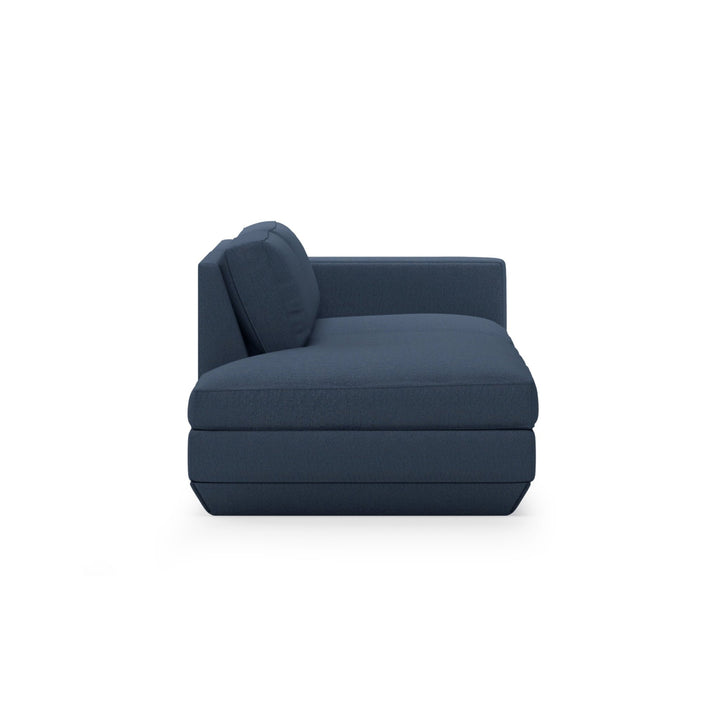 Podium Lounge Sofa: 2 - Seater - Gus* Modern - Sofas - Hanson Navy - Left Facing - HORNE