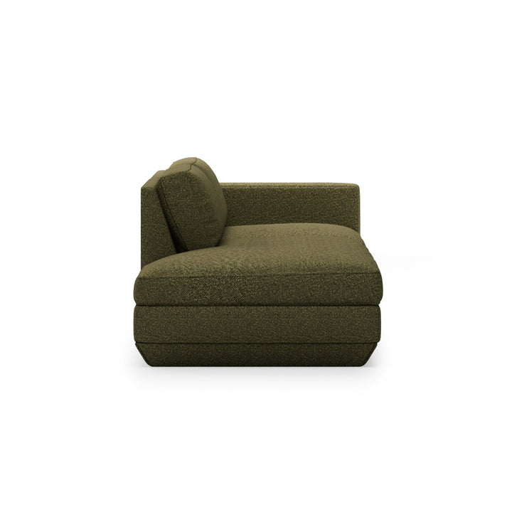 Podium Lounge Sofa: 2 - Seater - Gus* Modern - Sofas - Hanson Navy - Left Facing - HORNE