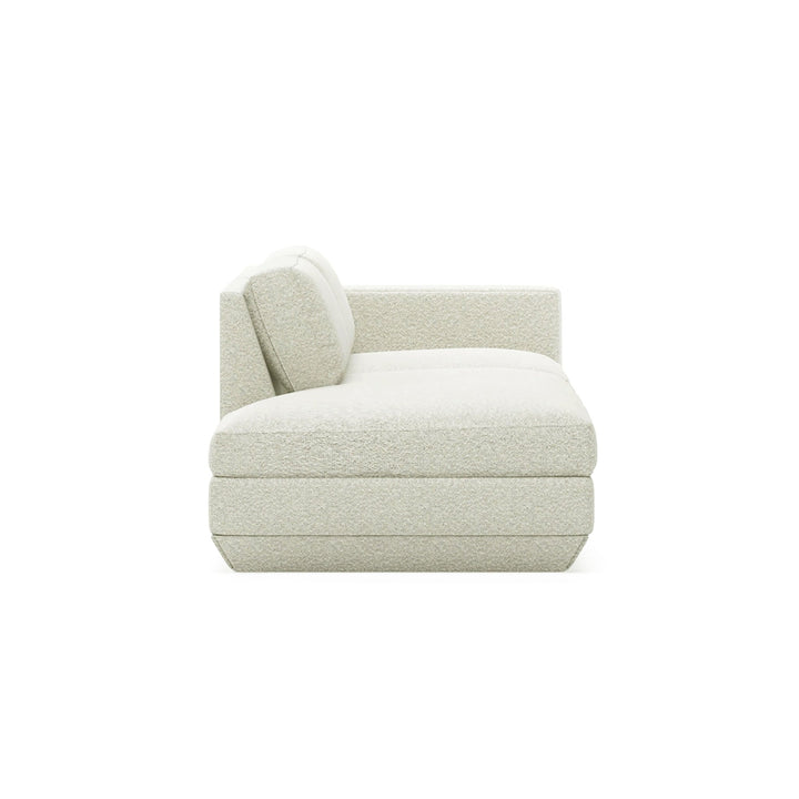 Podium Lounge Sofa: 2 - Seater - Gus* Modern - Sofas - Copenhagen Fossil - Left Facing - HORNE