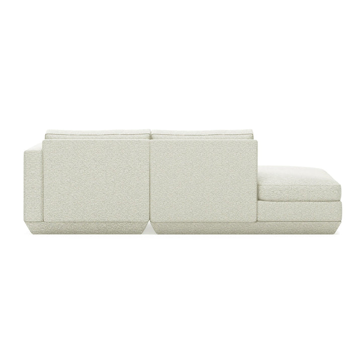 Podium Lounge Sofa: 2 - Seater - Gus* Modern - Sofas - Copenhagen Fossil - Left Facing - HORNE