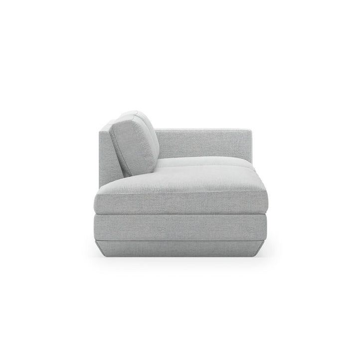 Podium Lounge Sofa: 2 - Seater - Gus* Modern - Sofas - Hanson Navy - Left Facing - HORNE