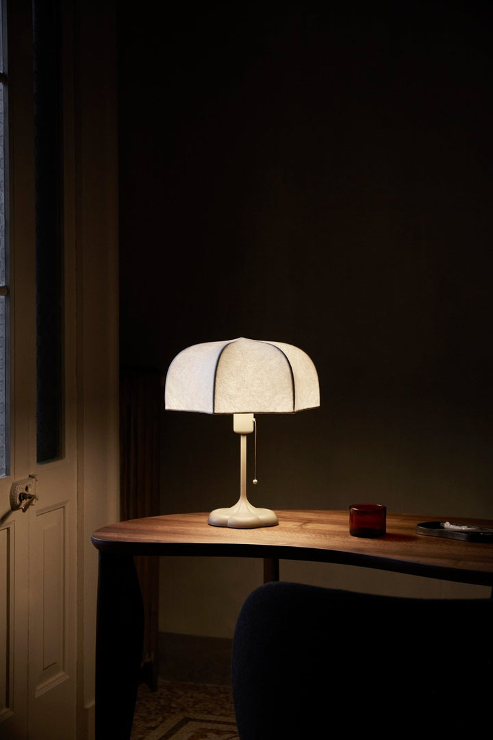 Poem Table Lamp - Ferm Living - Tables + Desks - White/ Grass Green - HORNE