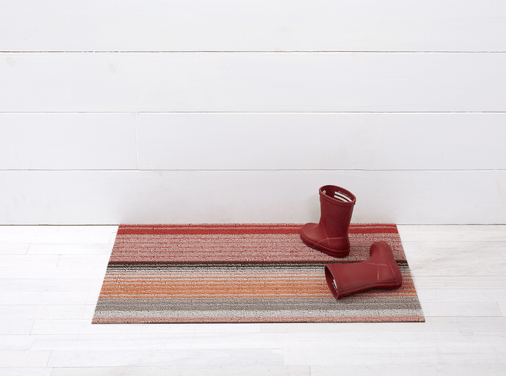 Pop Stripe Shag Rug - Chilewich - Rugs - Doormat - Paprika - HORNE