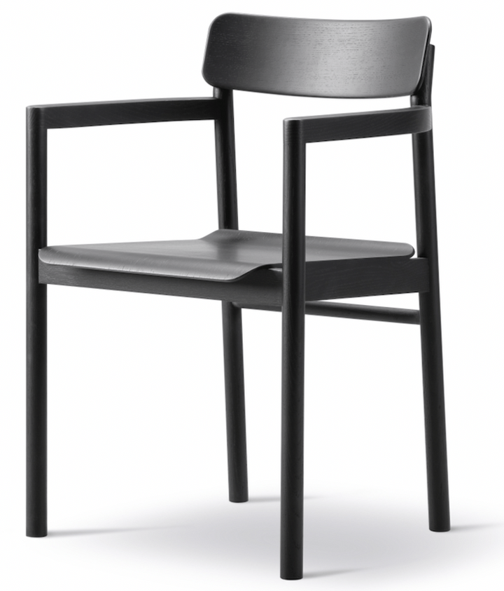 Post Chair - Fredericia - Chairs - Black Lacquered Oak - HORNE