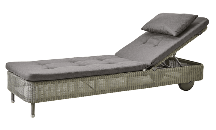 Presley Sunbed - Cane Line - Outdoor Furniture - Taupe - Taupe Natté - HORNE