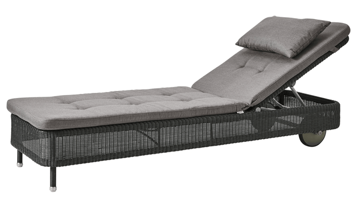 Presley Sunbed - Cane Line - Outdoor Furniture - Graphite - Taupe Natté - HORNE