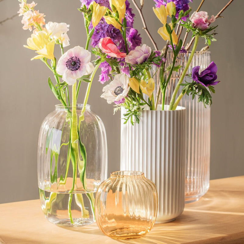 Primula Oval Vase - Amber - Holmegaard - Vases - HORNE
