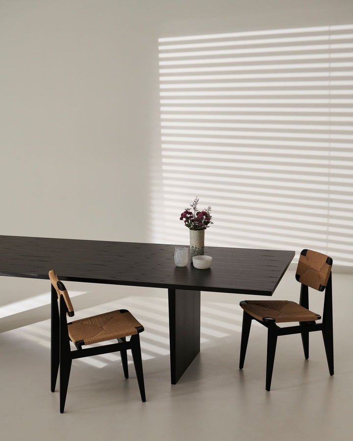 Private Dining Table - Gubi - Tables - 126" x 39" - Brown/Black Ash - HORNE