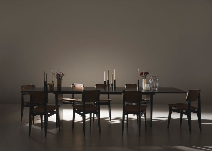 Private Dining Table - Gubi - Tables - 126" x 39" - Brown/Black Ash - HORNE