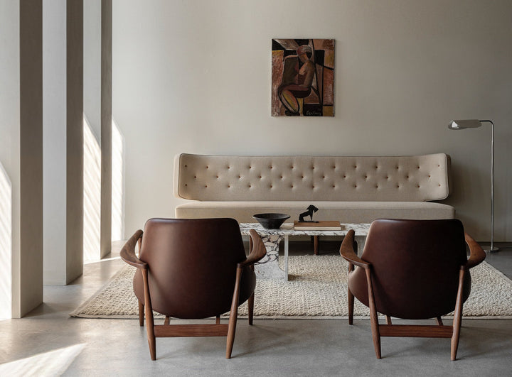 Radiohus Sofa - 2 Seater - Audo Copenhagen - Sofas - Natural Oak - Dakar Leather - 0250 Cognac - HORNE