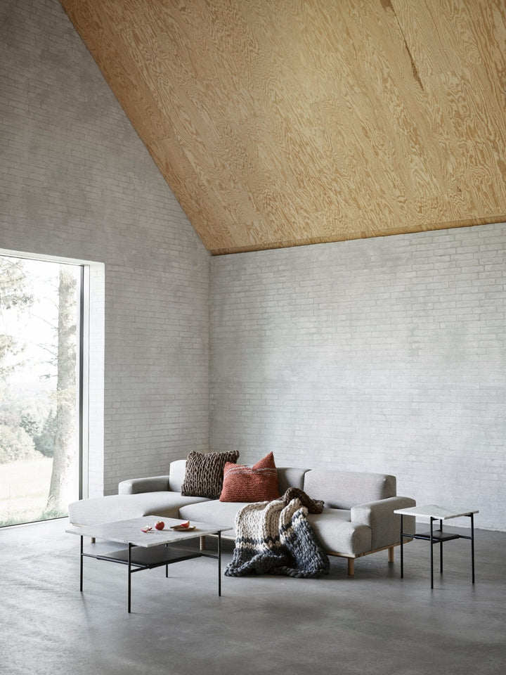 Reason 2 - Seater / Chaiselong Sofa - Bruunmunch - Sofas - Rewool 218 - Right - Facing - HORNE