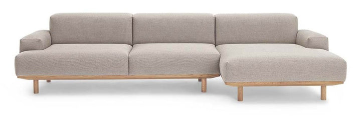 Reason 2 - Seater / Chaiselong Sofa - Bruunmunch - Sofas - Rewool 218 - Right - Facing - HORNE