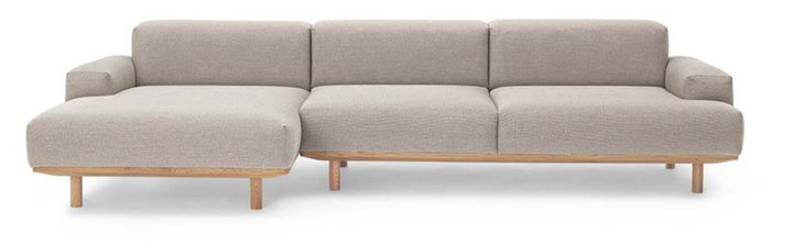 Reason 2 - Seater / Chaiselong Sofa - Bruunmunch - Sofas - Rewool 218 - Left - Facing - HORNE