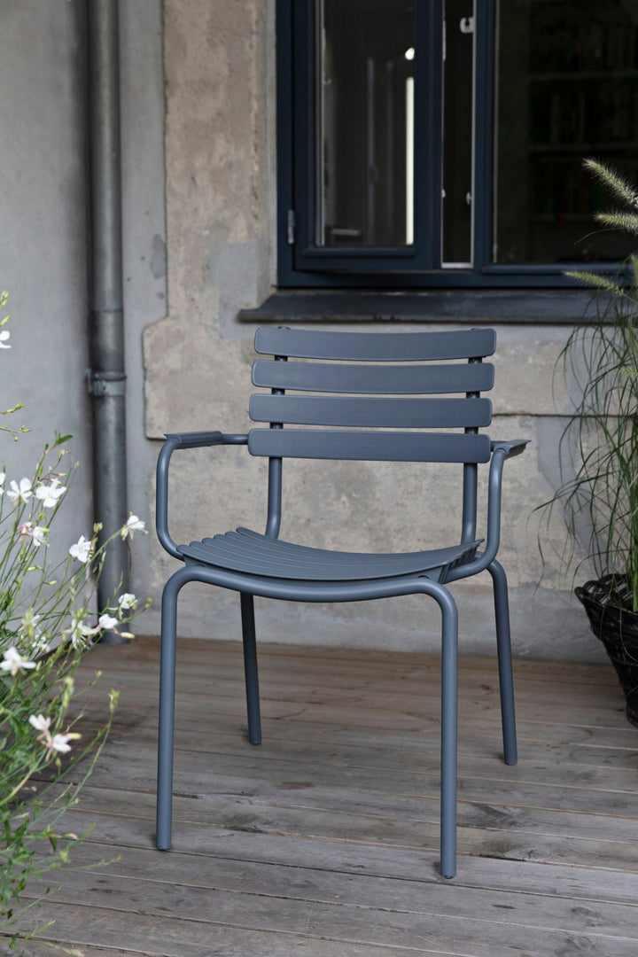 ReCLIPS Outdoor Dining Chair - HOUE - Outdoor Furniture - Dark Grey - Aluminum - HORNE