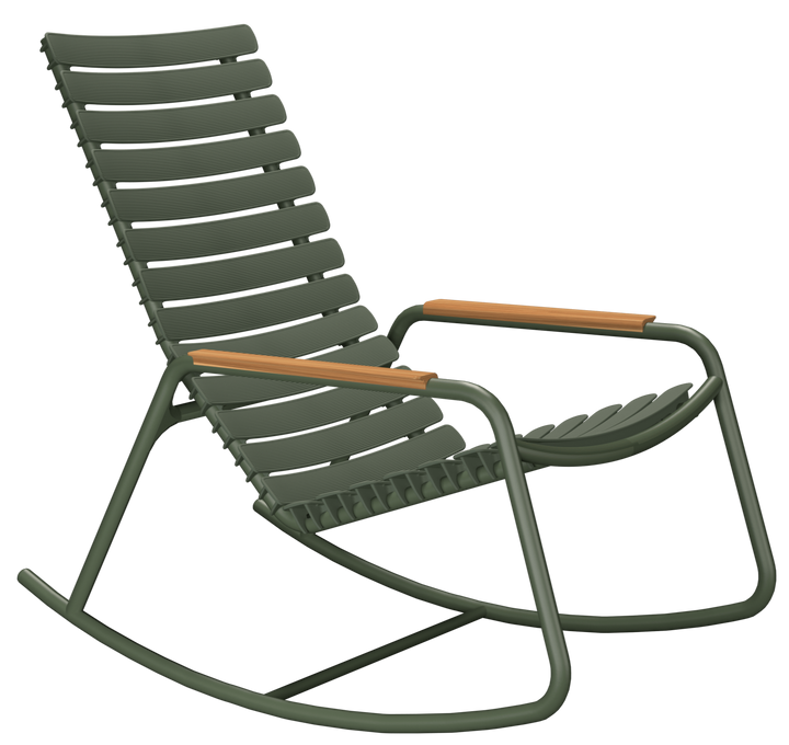 ReCLIPS Outdoor Rocking Chair - HOUE - Outdoor Furniture - Olive Green - Bamboo - HORNE