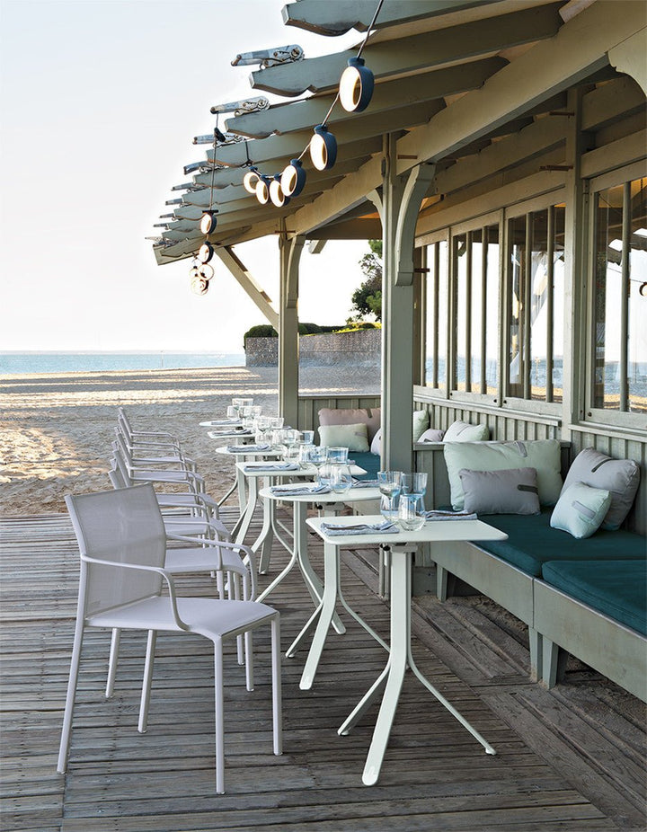 Resto Table 22.5" x 22.5" - Fermob - Outdoor Furniture - Willow Green - HORNE