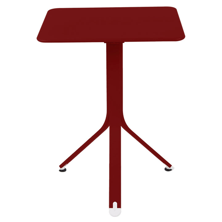 Resto Table 22.5" x 22.5" - Fermob - Outdoor Furniture - Chili Red - HORNE