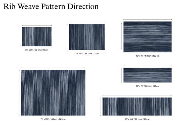 Rib Weave Floor Mat - Chilewich - Rugs - Small - Birch - HORNE