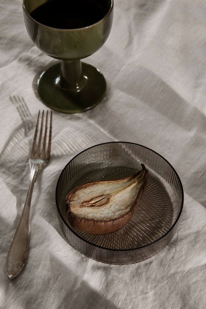 Ripple Serving Bowls - Set of 4 - Ferm Living - Serveware - Smoked Grey - HORNE