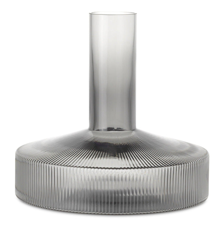 Ripple Wine Carafe - Ferm Living - Carafes + Pitchers - Smoked Grey - HORNE