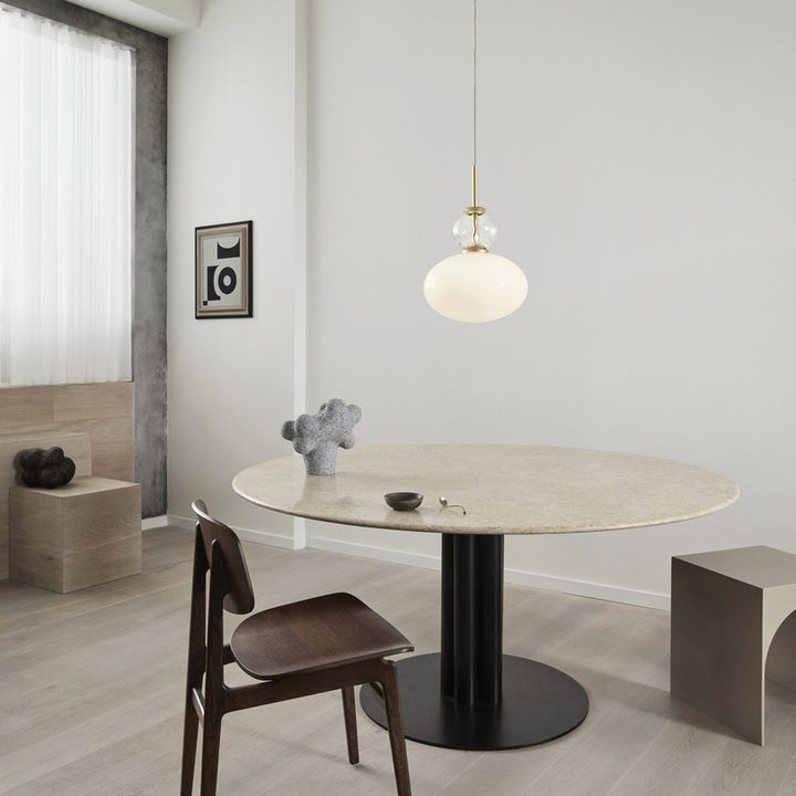 Rizzatto 32 - Nuura - Pendants - Satin Silver/Opal - HORNE