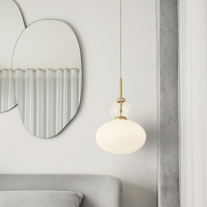 Rizzatto 32 - Nuura - Pendants - Satin Silver/Opal - HORNE