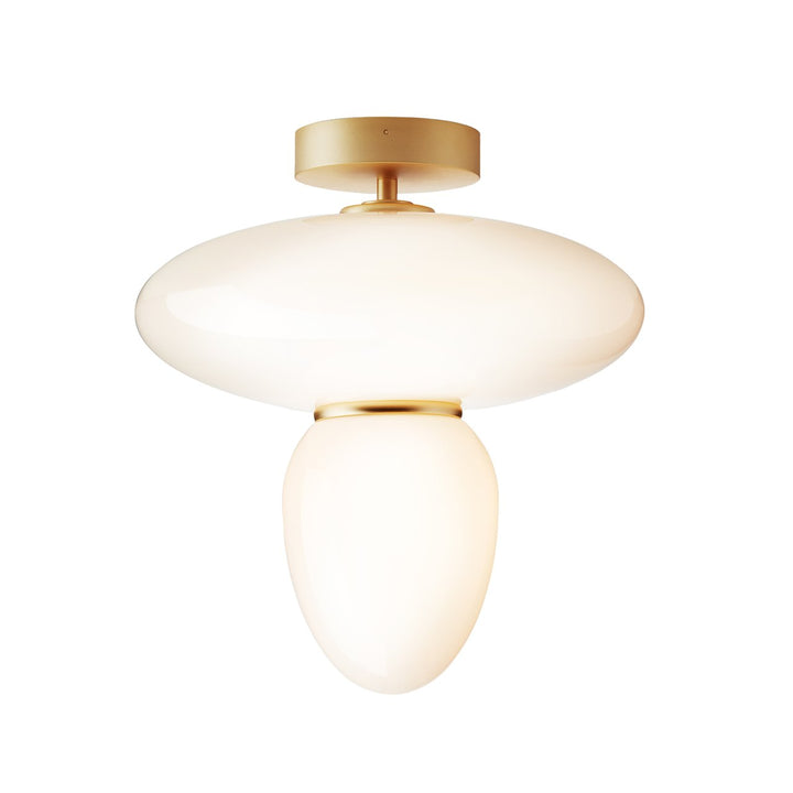 Rizzatto 42 - Nuura - Pendants - Satin Brass/Opal - HORNE