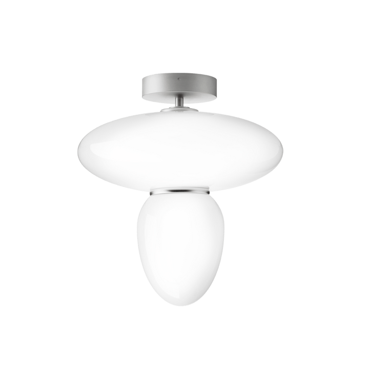 Rizzatto 42 - Nuura - Pendants - Satin Silver/Opal - HORNE