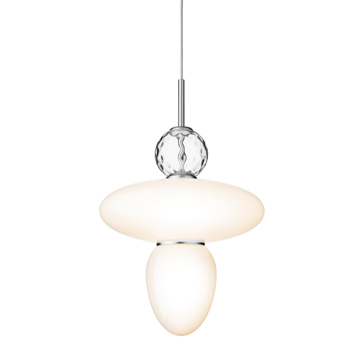 Rizzatto 43 - Nuura - Pendants - Satin Silver/Opal - HORNE