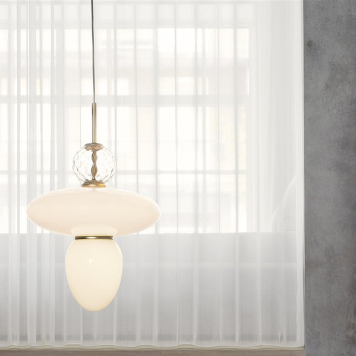 Rizzatto 43 - Nuura - Pendants - Satin Silver/Opal - HORNE