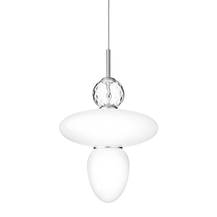 Rizzatto 43 - Nuura - Pendants - Satin Silver/Opal - HORNE