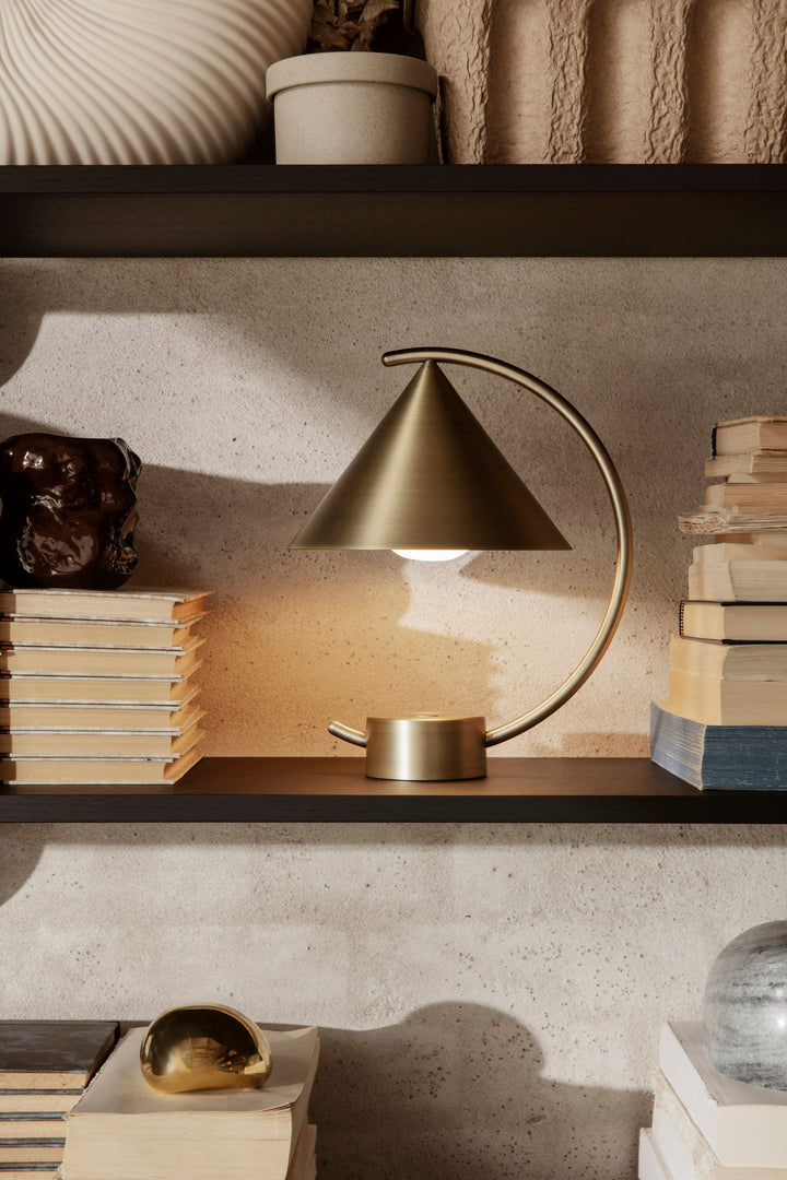 Meridian Lamp - Ferm Living - Tables + Desks - Brushed Steel - HORNE
