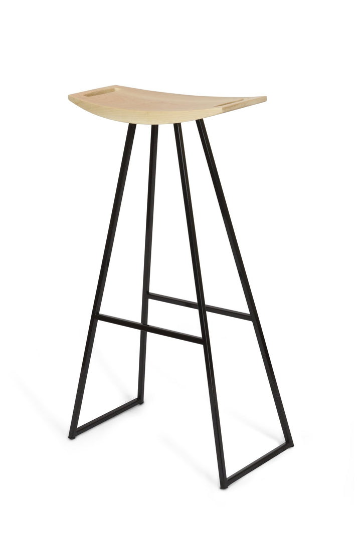 Roberts Bar Stool - Tronk - Stools + Benches + Ottomans - Maple - Black - HORNE